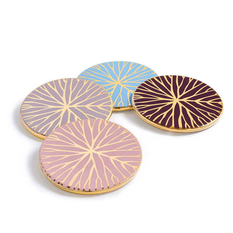 Talianna Lily Pad Coasters, Assorted Set of 4