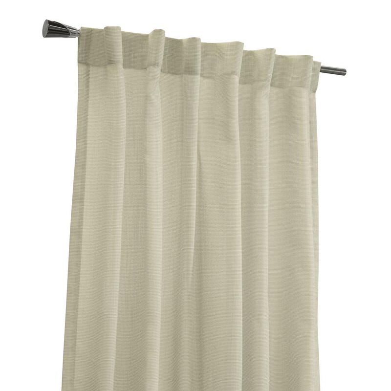 Habitat Bolton Light Filtering Dual Header Semi Sheer Slub Textured Weave Blends with Any Decor Curtain Panel Linen