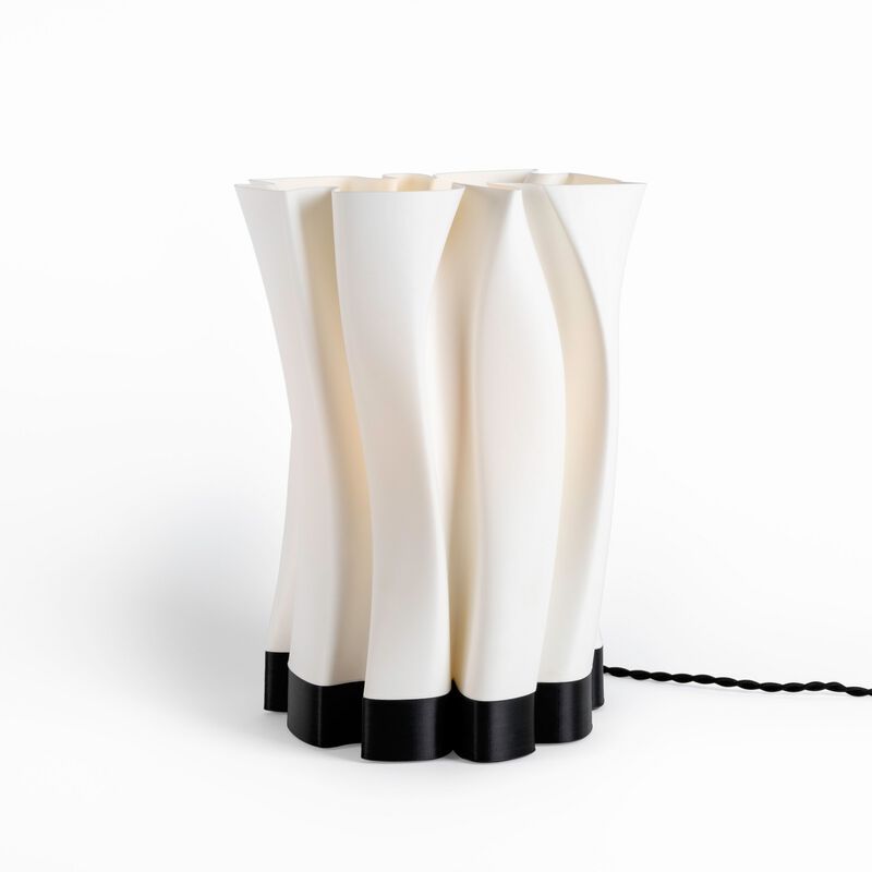 Flame Modern Bohemian Plant-Based PLA 3D Printed Dimmable LED Table Lamp