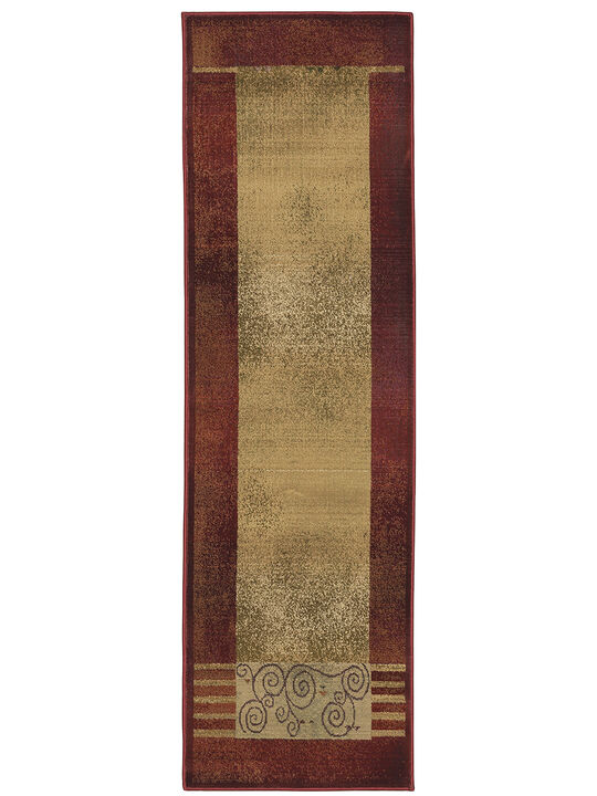 Generations 2'7" x 9'1" Red Rug
