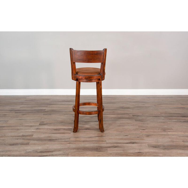 Sunny Designs Swivel Barstool with Cushion Seat