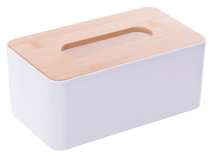 Bamboo Removable Top Lid Rectangular Tissue box