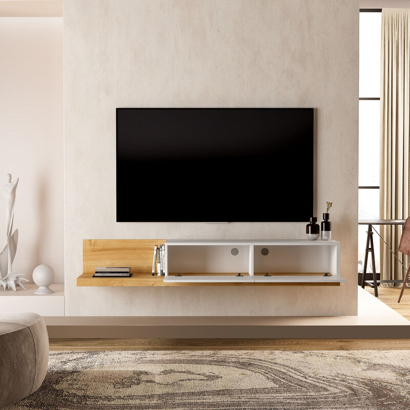 Yaresi 70" 2 Options Floating and Floor Media Console