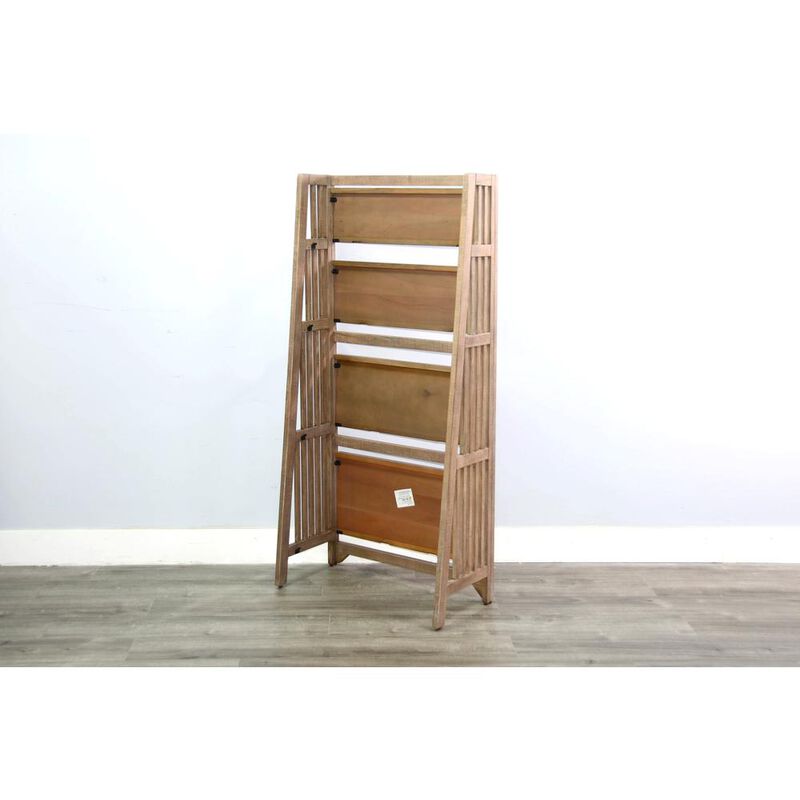 Sunny Designs  60 Mahogany Wood Folding Bookcase