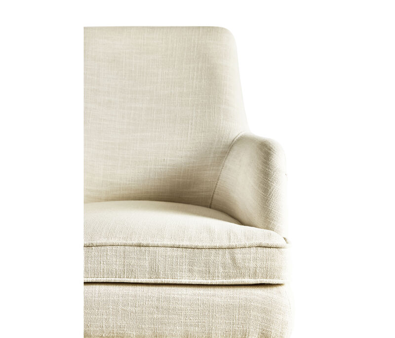 Shoal Linen & Grass Cloth Host Chair