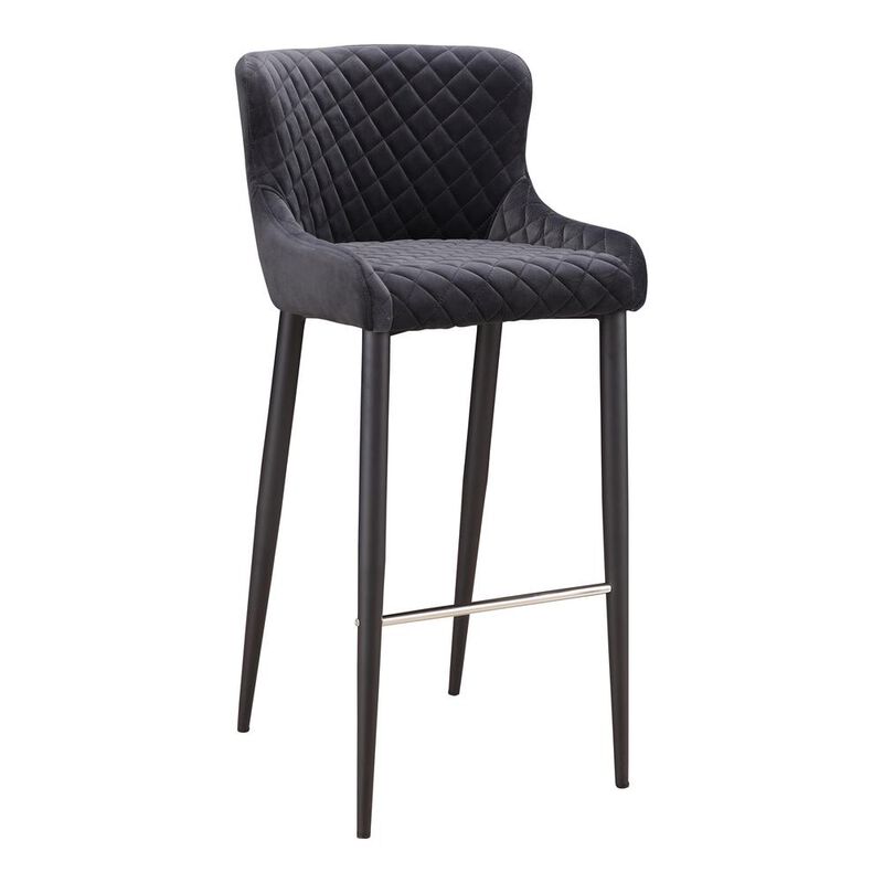 Moe's Home Collection Etta Bar Stool Dark - Grey