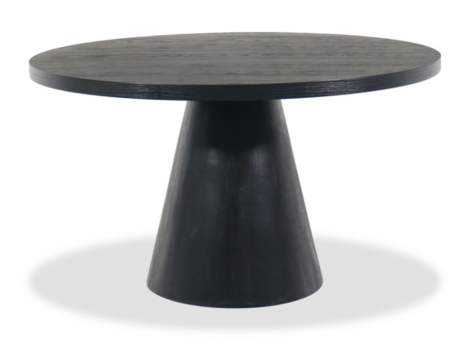 Portland 52" Black Dining Table