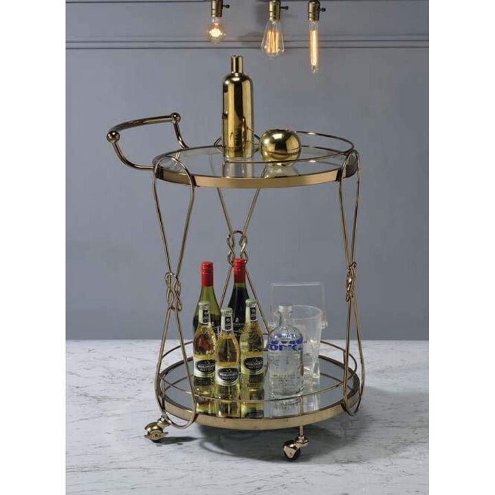 Zekera Serving Cart, Champagne