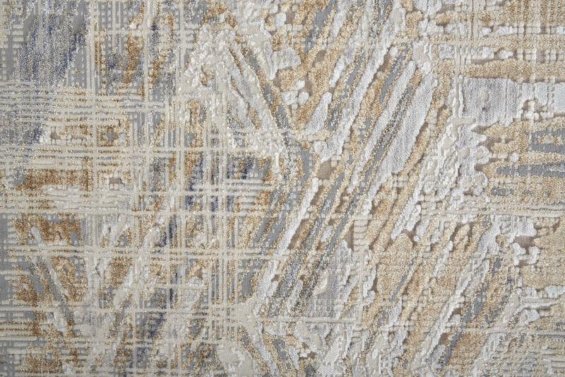 Laina 39G6F Tan/Ivory/Gray 3' x 12' Rug