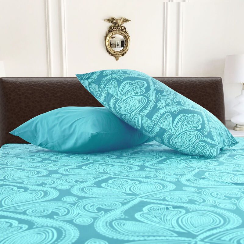 Lux Decor Collection Bed Sheets - Brushed Microfiber Paisley Sheet Set