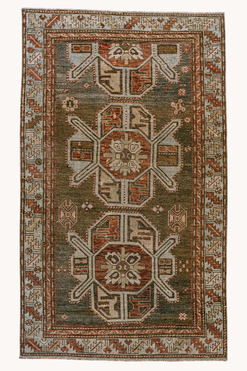 District Loom Vintage Qarabagh scatter rug-Wylie