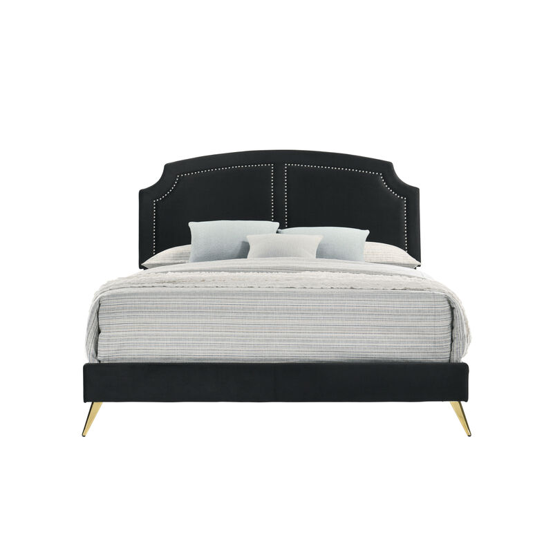 Queen Bed, Velvet