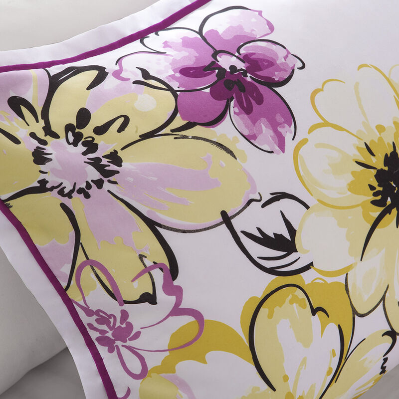 Gracie Mills Lysandra Floral Print Comforter Set