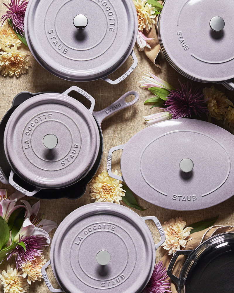 STAUB Cast Iron 5.5-qt Round Cocotte - Lilac