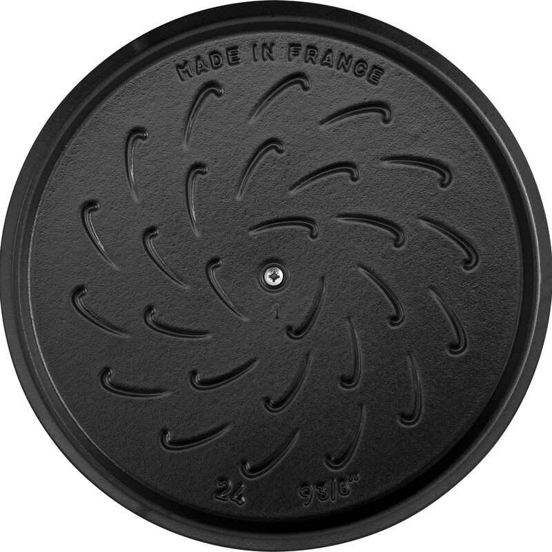 Staub Cast Iron 3.75-qt Essential French Oven with Dragon Lid - Matte Black