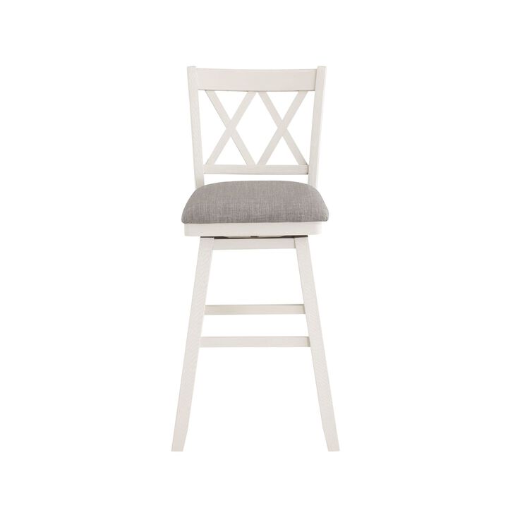 Double Cross Bar Stool with Swivel Seat