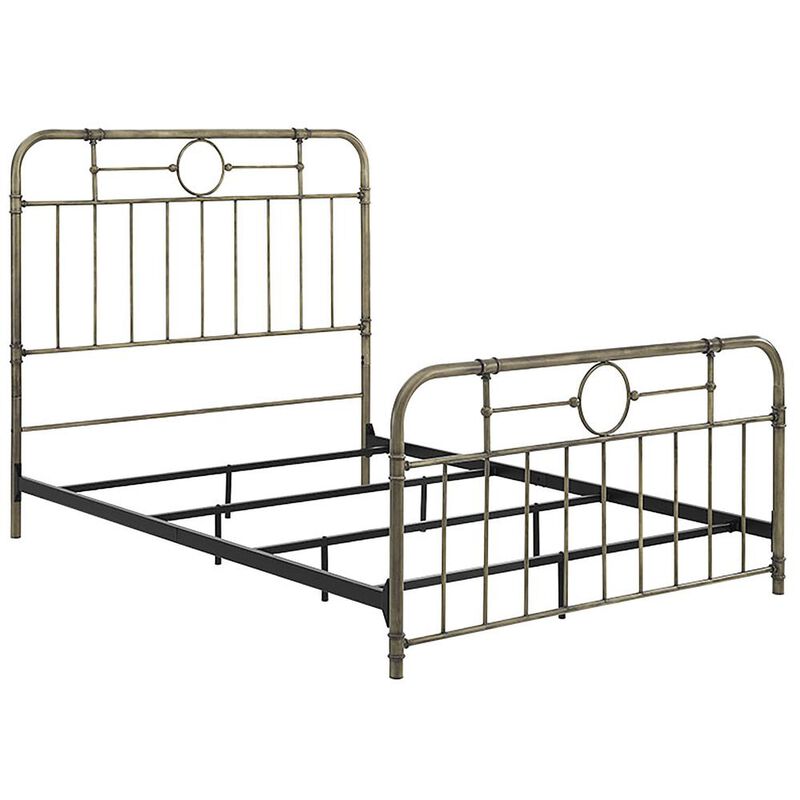 Belen Kox Industrial Pipe Queen Bed - Bronze Finish, Belen Kox