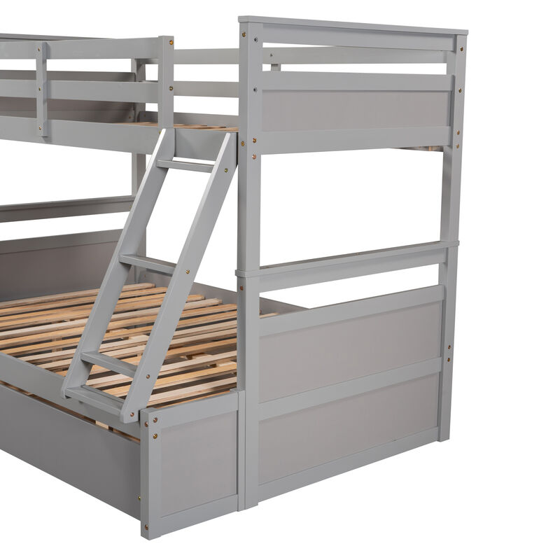 Merax Convertible Bunk Bed with 2 Storage Drawers