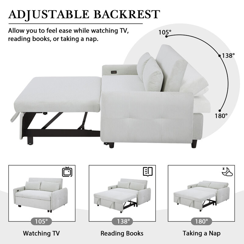 Merax Pull-out Sofa Bed Convertible Couch