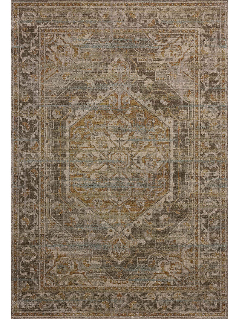 Mona Bark/Sunrise 3'7" x 5'7" Accent Rug by Magnolia Home by Joanna Gaines x Loloi