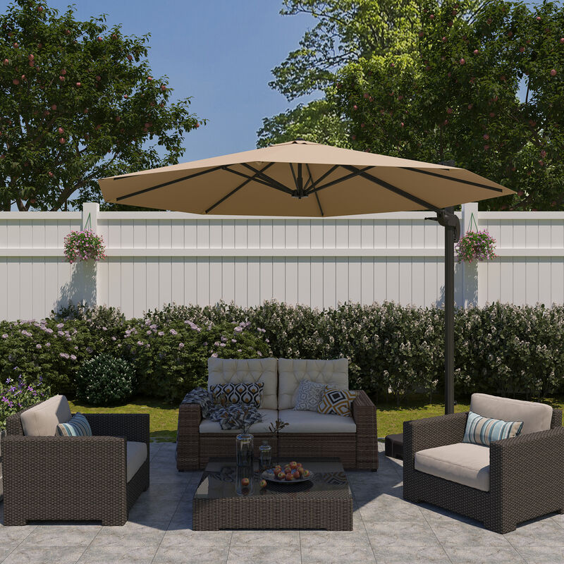 11-ft Cantilever Patio Umbrella.