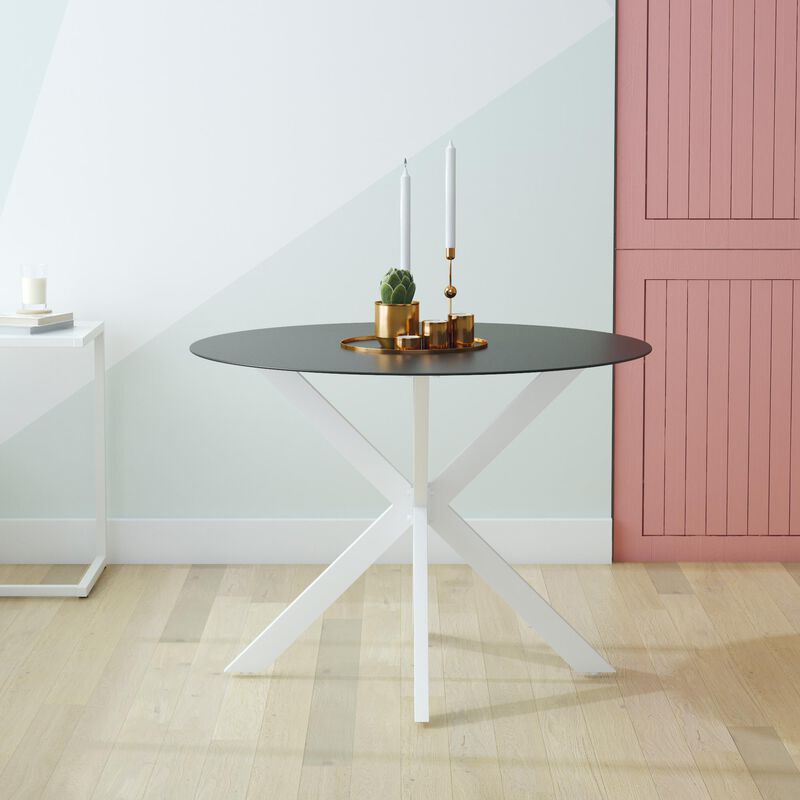 Circi Dining Table with Glass Top