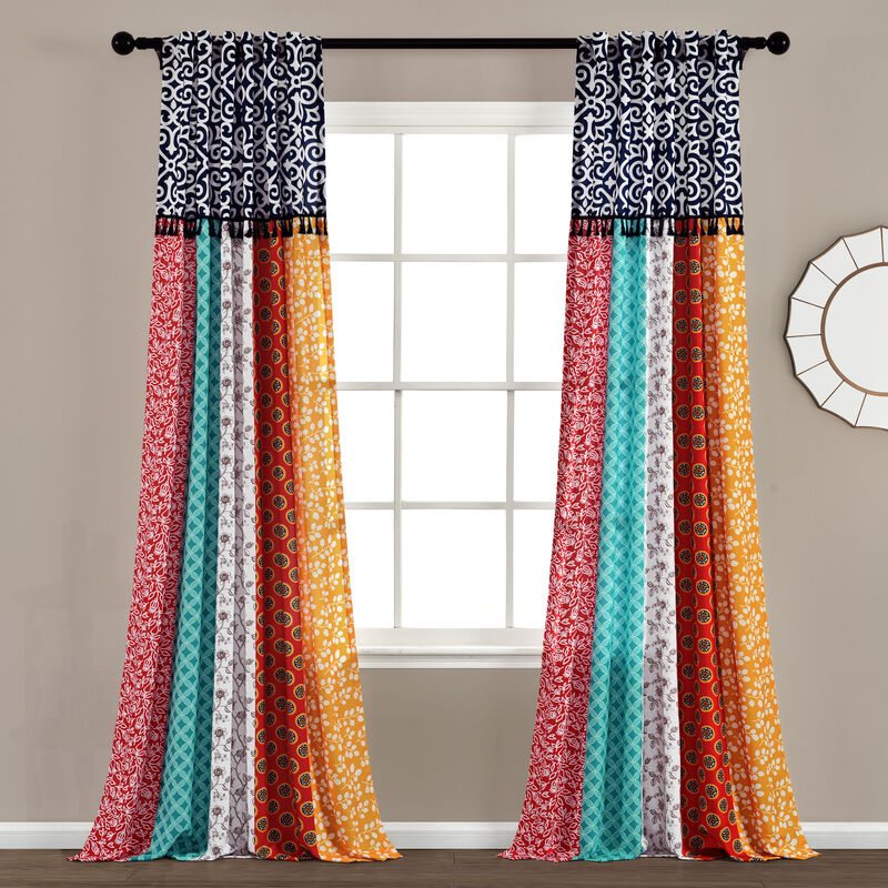 Boho Patch Window Curtains