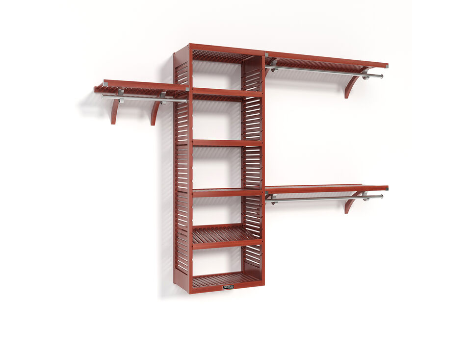 Solid Wood Walk-In Closet Organizer