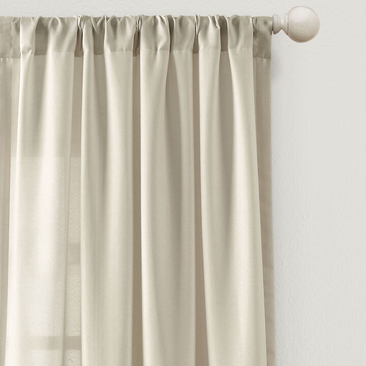 Tulle Skirt Solid Window Curtain Panels