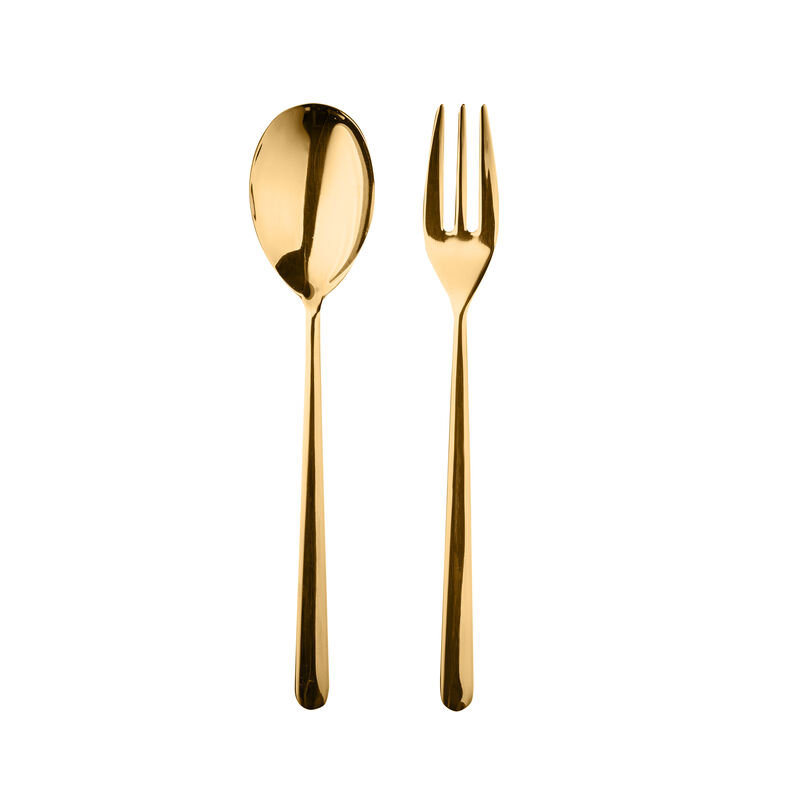 Linea 2 Piece Gold Serving Set