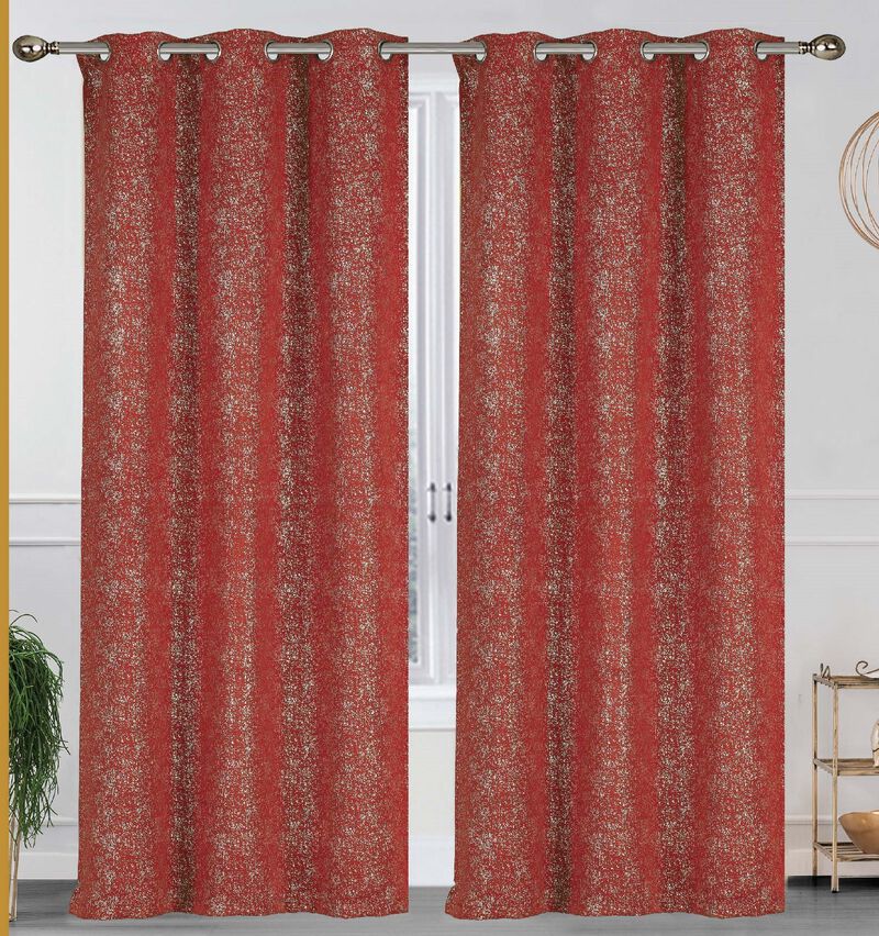 Metallic Blackout Thermal Grommet Curtain Panels (Set of 2)