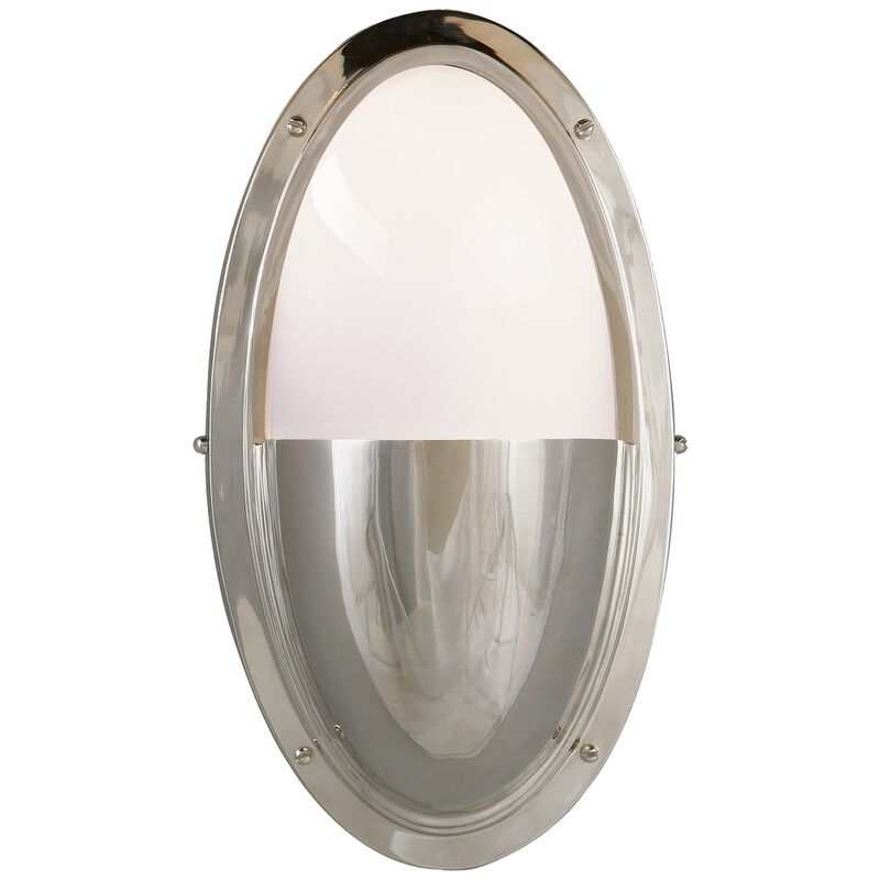 Pelham Oval Light in Polished Nickel