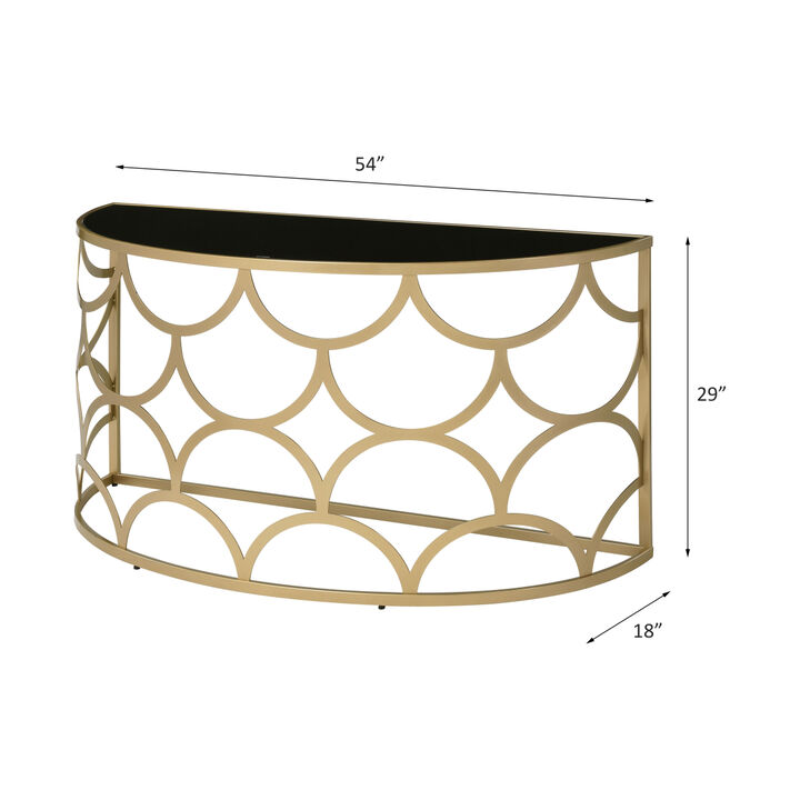 Altus Console Table, Gold Finish