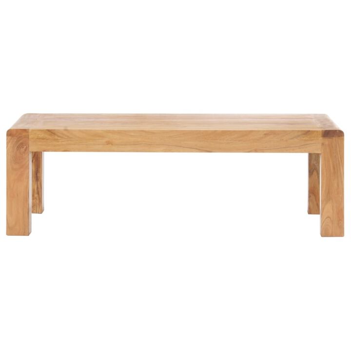 vidaXL Coffee Table 43.3"x23.6"x13.8" Solid Acacia Wood in Sheesham Finish