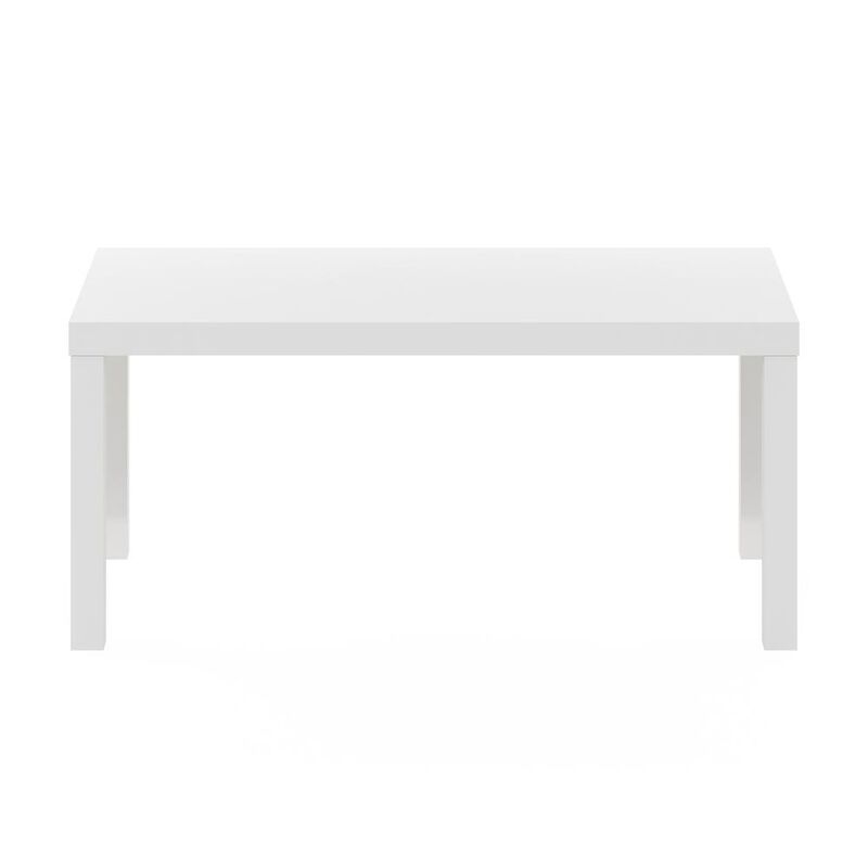 Furinno Classic Simple Coffee Table for Living Room, White