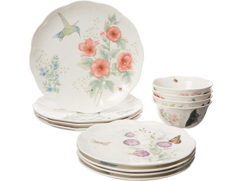 Lenox Butterfly Meadow Flutter Dinnerware Set of 12