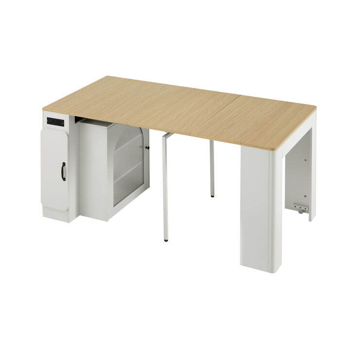 Merax Modern Extendable Dining Table: Versatile & Smart