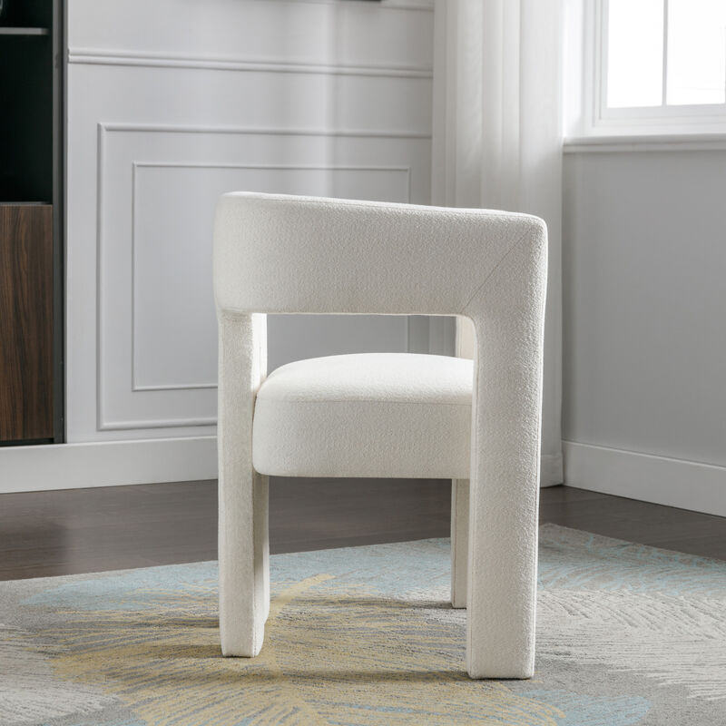 Merax Contemporary Linen Upholstered Accent Chair