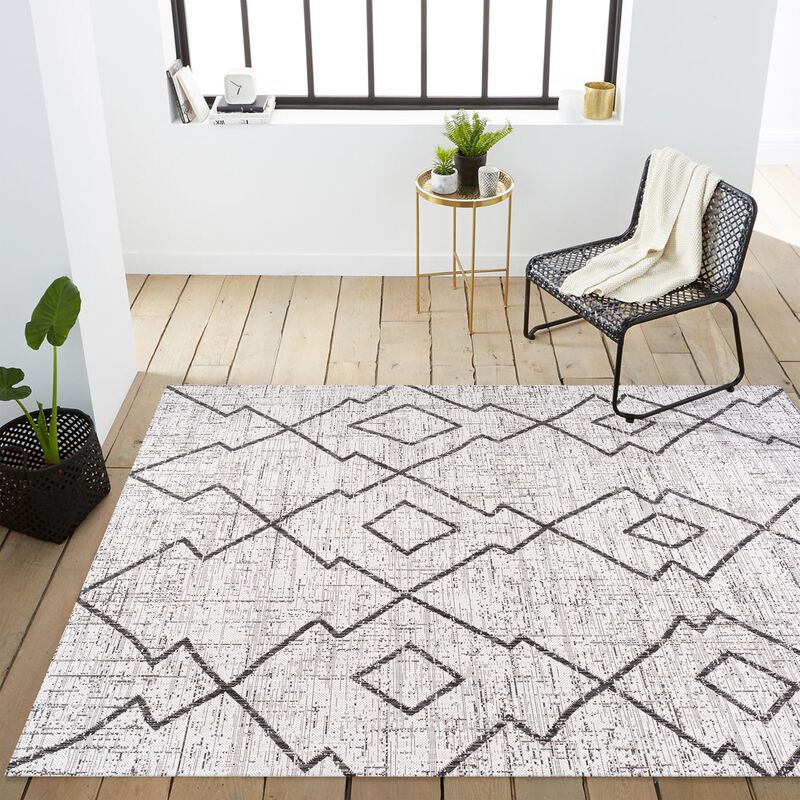 Carwa Tribal Diamond Trellis Indoor/Outdoor Area Rug