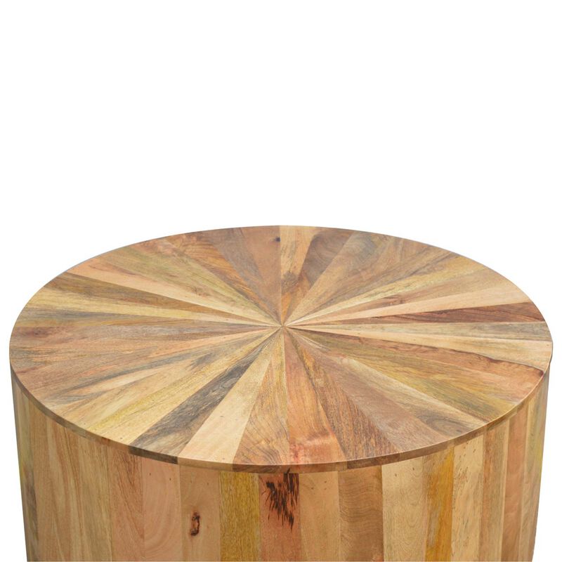 Solid Wood Round Wooden Coffee Table