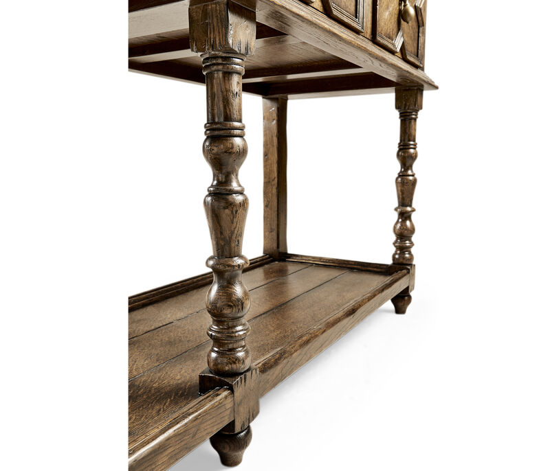 Tudor Style Dark Oak Buffet