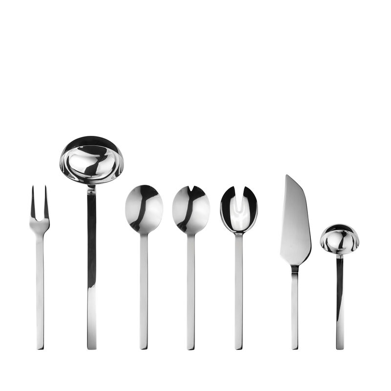 Stile By Pininarina 7-Piece Serving Set in Mirror