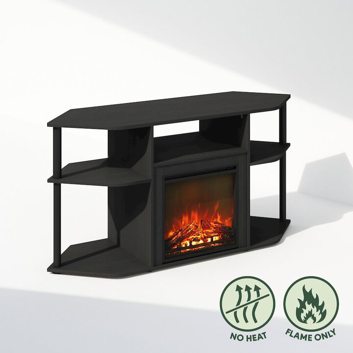 Decorative Electric Fireplace Corner TV Stand, Entertainment Center