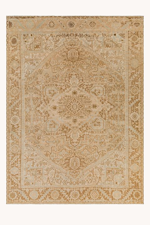 District Loom Antique Persian Heriz area rug-West Glacier