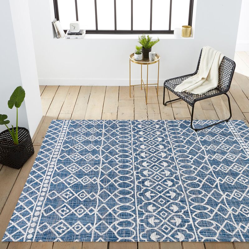 Kafel Tribal Bohemian Indoor/Outdoor Area Rug