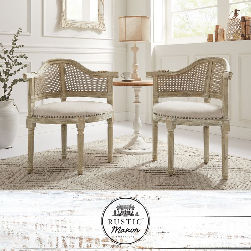 Rustic Manor Jed Linen Accent Chair
