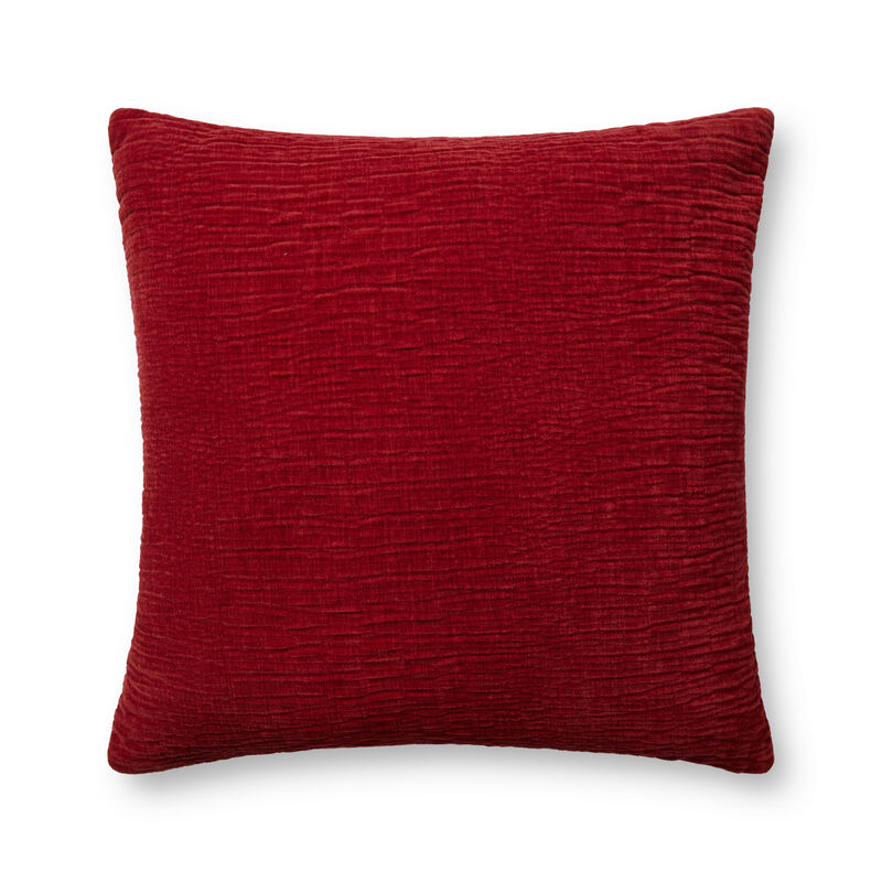 Red 22''x22'' Poly Pillow