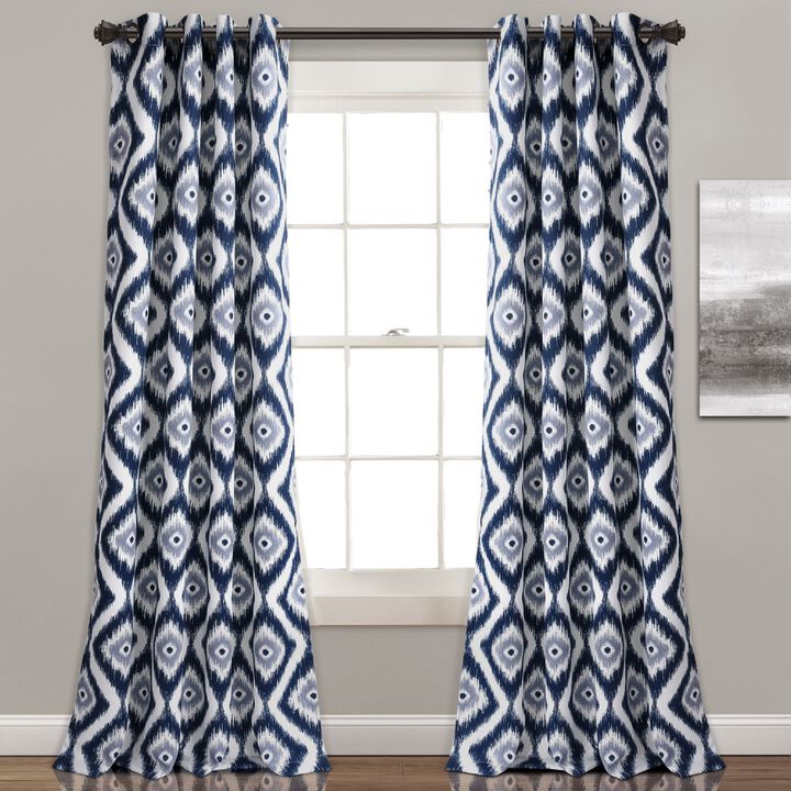 Diamond Ikat Light Filtering Window Curtain