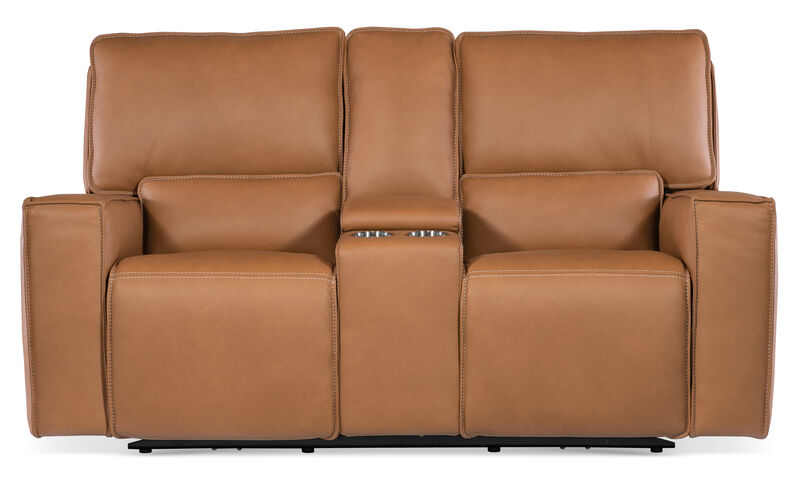 Miles Zero Gravity Power Console Loveseat with Power Headrest