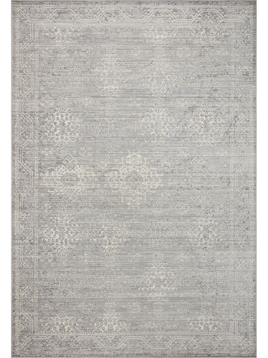 Indra INA02 Silver/Ivory 18" x 18" Sample Rug